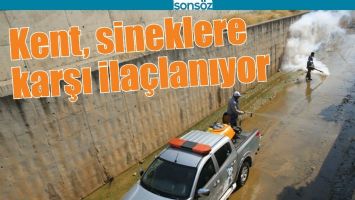 KENT, SİNEKLERE KARŞI İLA&Ccedil;LANIYOR