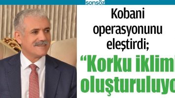 KOBANİ OPERASYONUNU ELEŞTİRDİ