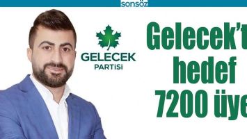GELECEK&#39;TE HEDEF 7200  ÜYE