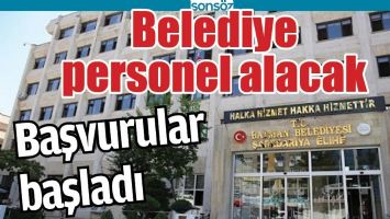 BATMAN BELEDİYESİ PERSONEL ALACAK
