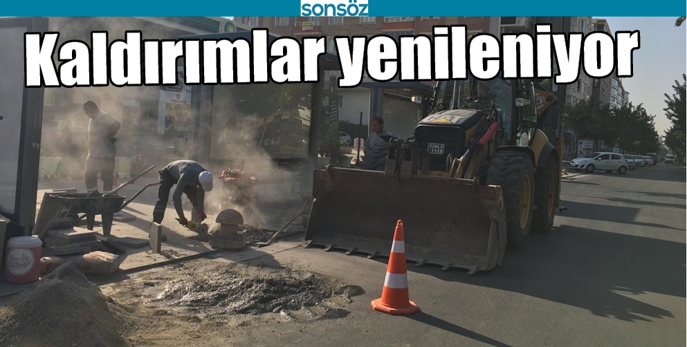 KALDIRIMLAR YENİLENİYOR