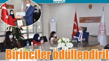 BİRİNCİLER &Ouml;D&Uuml;LLENDİRİLDİ