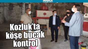 KOZLUK&rsquo;TA K&Ouml;ŞE BUCAK KONTROL