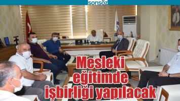 MESLEKİ EĞİTİMDE İŞBİRLİĞİ YAPILACAK