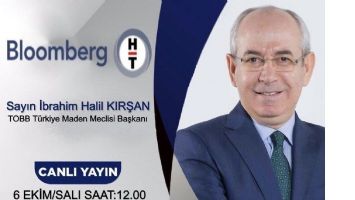 Kırşan, Bloomberg TV&rsquo;ye konuk olacak