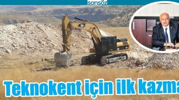 TEKNOKENT İ&Ccedil;İN İLK KAZMA&hellip;
