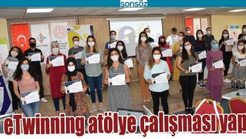 ETWİNNİNG AT&Ouml;LYE &Ccedil;ALIŞMASI YAPILDI