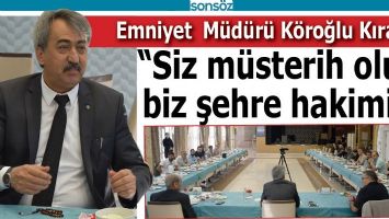 "SİZ M&Uuml;STERİH OLUN, BİZ ŞEHRE HAKİMİZ"
