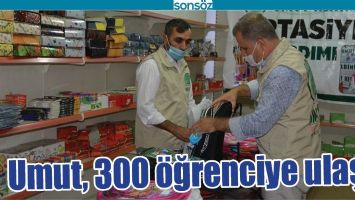UMUT, 300 &Ouml;ĞRENCİYE ULAŞTI
