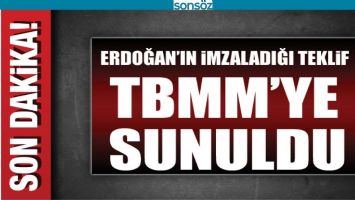 2021 YILI MERKEZİ Y&Ouml;NETİM B&Uuml;T&Ccedil;E KANUN TEKLİFİ TBMM'YE SUNULDU