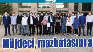 M&Uuml;JDECİ, MAZBATASINI ALDI