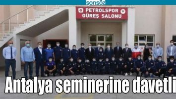 ANTALYA SEMİNERİNE DAVETLİYİZ