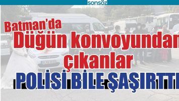D&Uuml;Ğ&Uuml;N KONVOYUNDAN &Ccedil;IKANLAR POLİSİ BİLE ŞAŞIRTTI