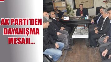 AK PARTİ&rsquo;DEN DAYANIŞMA MESAJI&hellip;