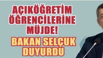 A&Ccedil;IK&Ouml;ĞRETİM &Ouml;ĞRENCİLERİNE M&Uuml;JDE