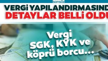 VERGİ YAPILANDIRMASININ DETAYLARI BELLİ OLDU