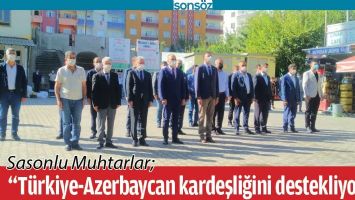 &ldquo;T&Uuml;RKİYE-AZERBAYCAN KARDEŞLİĞİNİ DESTEKLİYORUZ&rdquo;