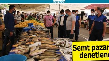 SEMT PAZARLARI DENETLENDİ