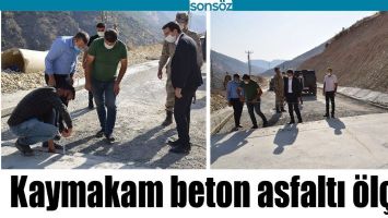 KAYMAKAM BETON ASFALTI &Ouml;L&Ccedil;T&Uuml;