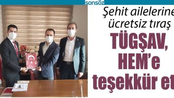 T&Uuml;GŞAV, HEM&rsquo;E TEŞEKK&Uuml;R ETTİ
