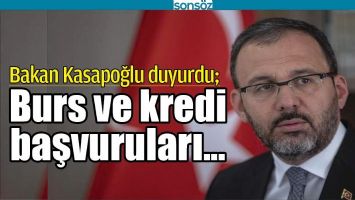 GEN&Ccedil;LİK VE SPOR BAKANI KASAPOĞLU DUYURDU
