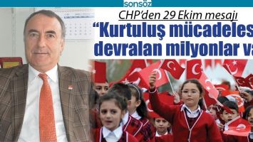 CHP&rsquo;DEN 29 EKİM MESAJI