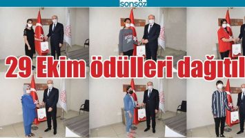 29 EKİM &Ouml;D&Uuml;LLERİ DAĞITILDI