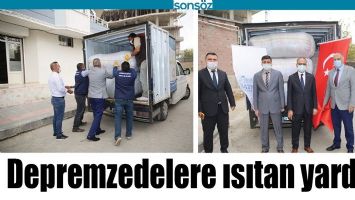 DEPREMZEDELERE ISITAN YARDIM
