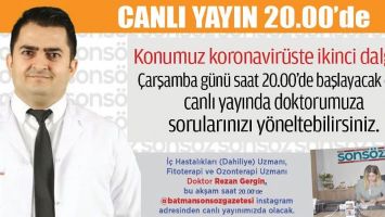 BUG&Uuml;N CANLI YAYINDAYIZ