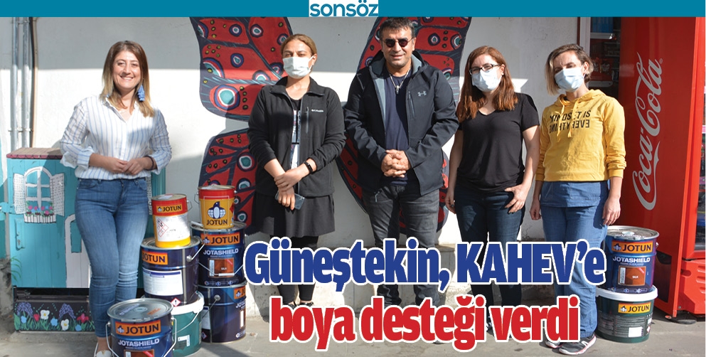 G&Uuml;NEŞTEKİN, KAHEV&rsquo;E BOYA DESTEĞİ VERDİ