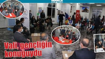 VALİ, GEN&Ccedil;LİĞİN KONUĞUYDU