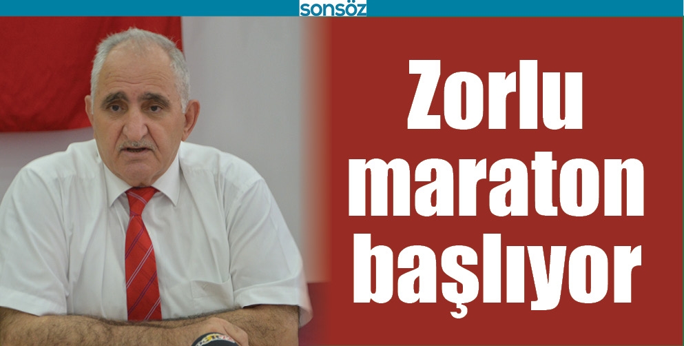 ZORLU MARATON BAŞLIYOR