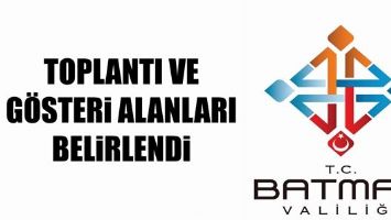 TOPLANTI VE G&Ouml;STERİ ALANLARI BELİRLENDİ