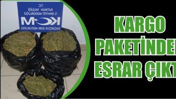 KARGO PAKETİNDEN ESRAR &Ccedil;IKTI