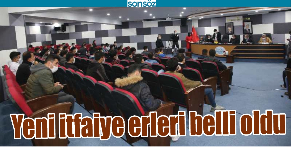 BATMAN'IN YENİ İTFAİYE ERLERİ BELLİ OLDU