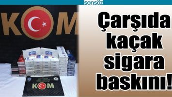 &Ccedil;ARŞIDA KA&Ccedil;AK SİGARA BASKINI!