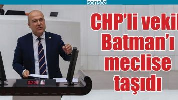 CHP&rsquo;Lİ VEKİL, BATMAN&rsquo;I MECLİSE TAŞIDI
