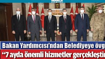 BAKAN YARDIMCISI&rsquo;NDAN BELEDİYEYE &Ouml;VG&Uuml;