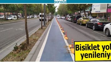 BİSİKLET YOLLARI YENİLENİYOR