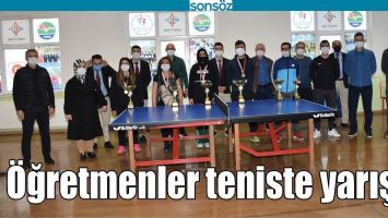 &Ouml;ĞRETMENLER TENİSTE YARIŞTI