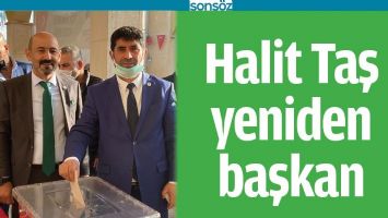 HALİT TAŞ YENİDEN BAŞKAN