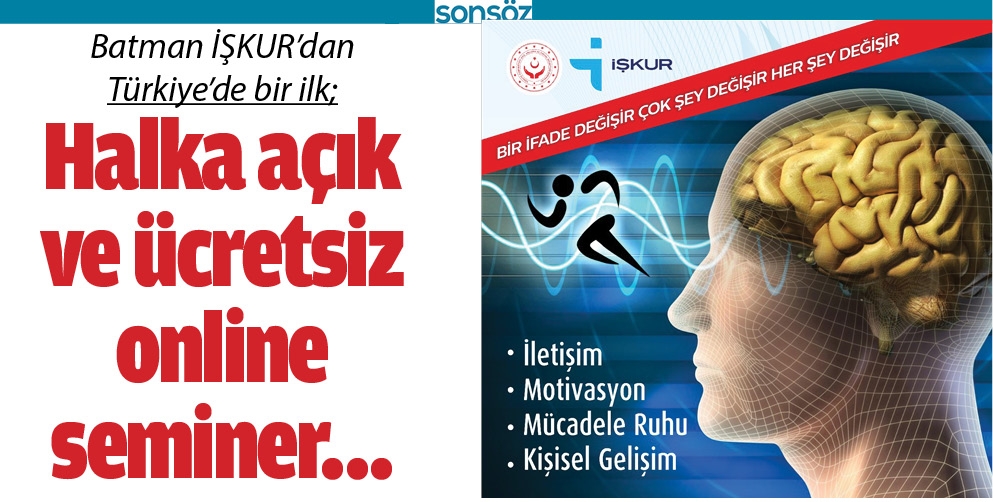 HALKA A&Ccedil;IK VE &Uuml;CRETSİZ ONLİNE SEMİNER