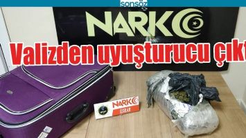 VALİZDEN UYUŞTURUCU &Ccedil;IKTI!