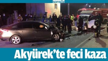 AKY&Uuml;REK&rsquo;TE FECİ KAZA