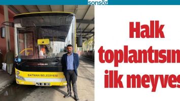 HALK TOPLANTISININ İLK MEYVESİ