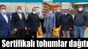 SERTİFİKALI TOHUMLAR DAĞITILDI