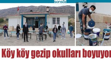 K&Ouml;Y K&Ouml;Y GEZİP OKULLARI BOYUYORLAR