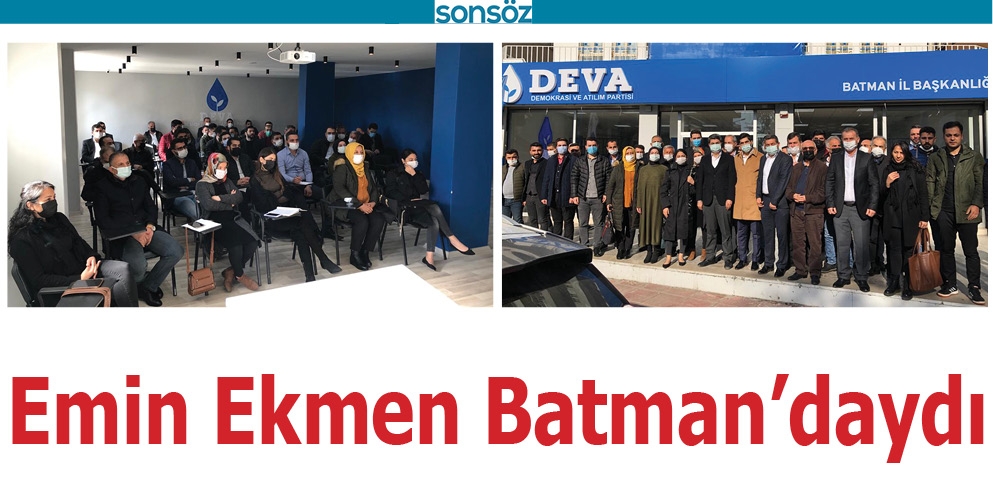 Emin Ekmen, Batman&rsquo;daydı