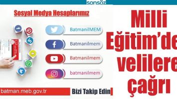 MİLLİ EĞİTİM&rsquo;DEN VELİLERE &Ccedil;AĞRI