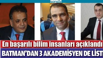 EN BAŞARILI BİLİM İNSANLARI A&Ccedil;IKLANDI